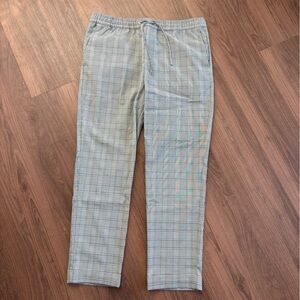 H&M Men's Gray Checkered Pants
